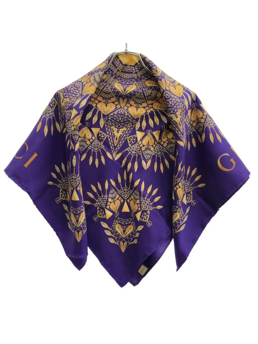 Gucci Silk Scarf Purple